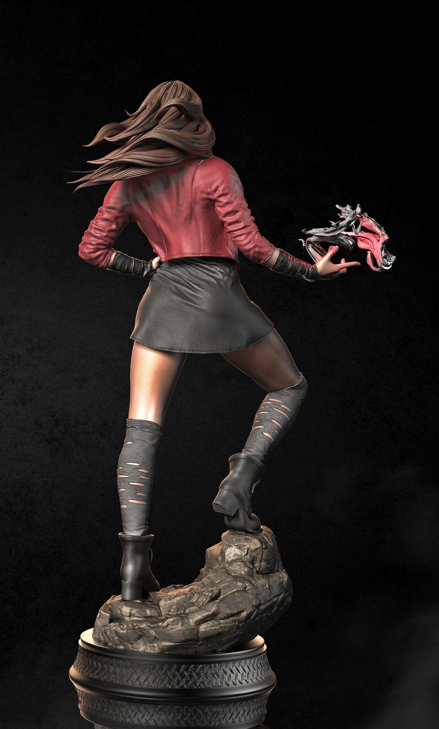 Scarlet Witch Special Edition - Wanda Maximoff - STL 3D Print Files - 3D Printed Garage Kit ガレージキット Resin Model Scale Figure フィギュア