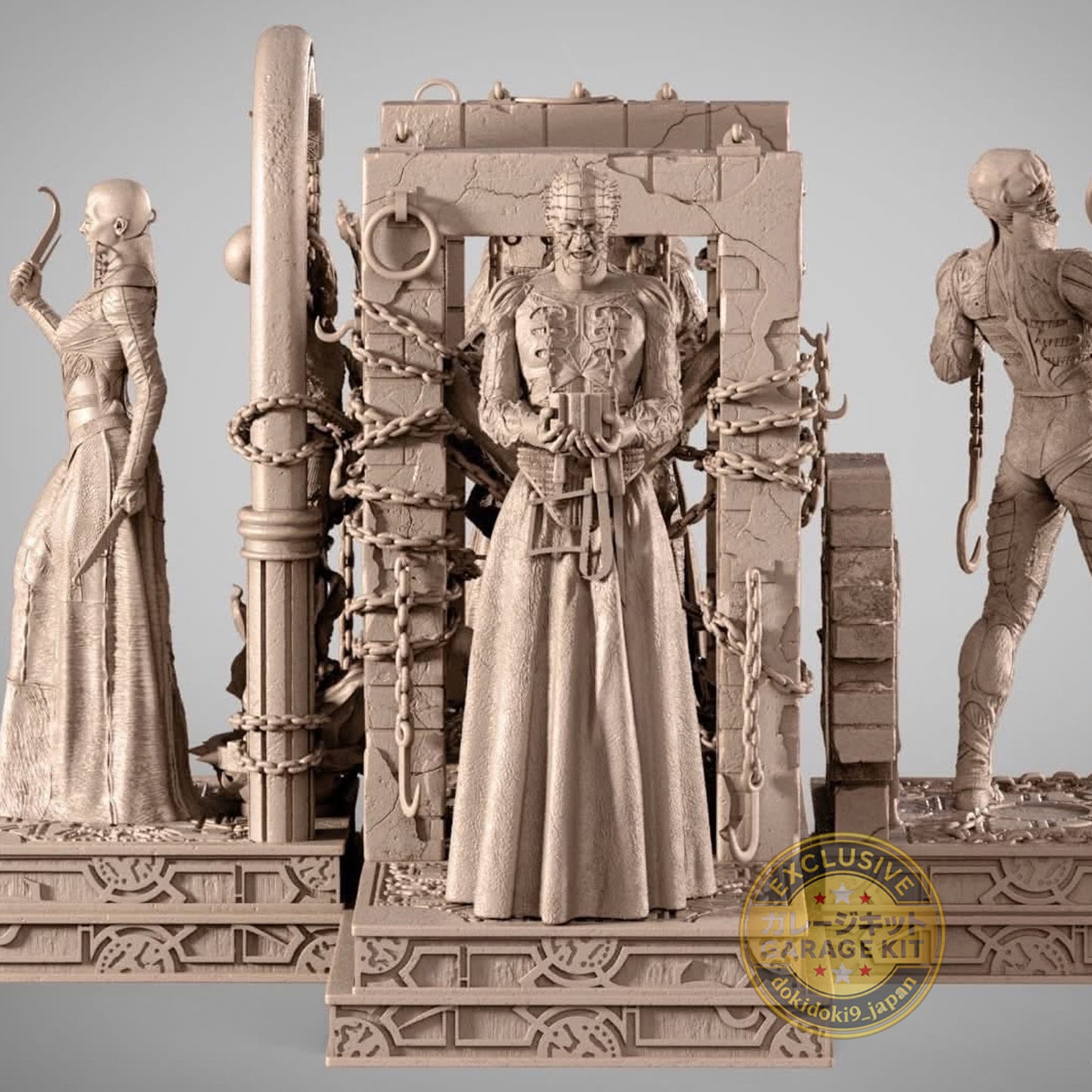 Hellraiser Horror Resin Garage Kit – Complete Pinheads | Unpainted 3D Printed Resin Model