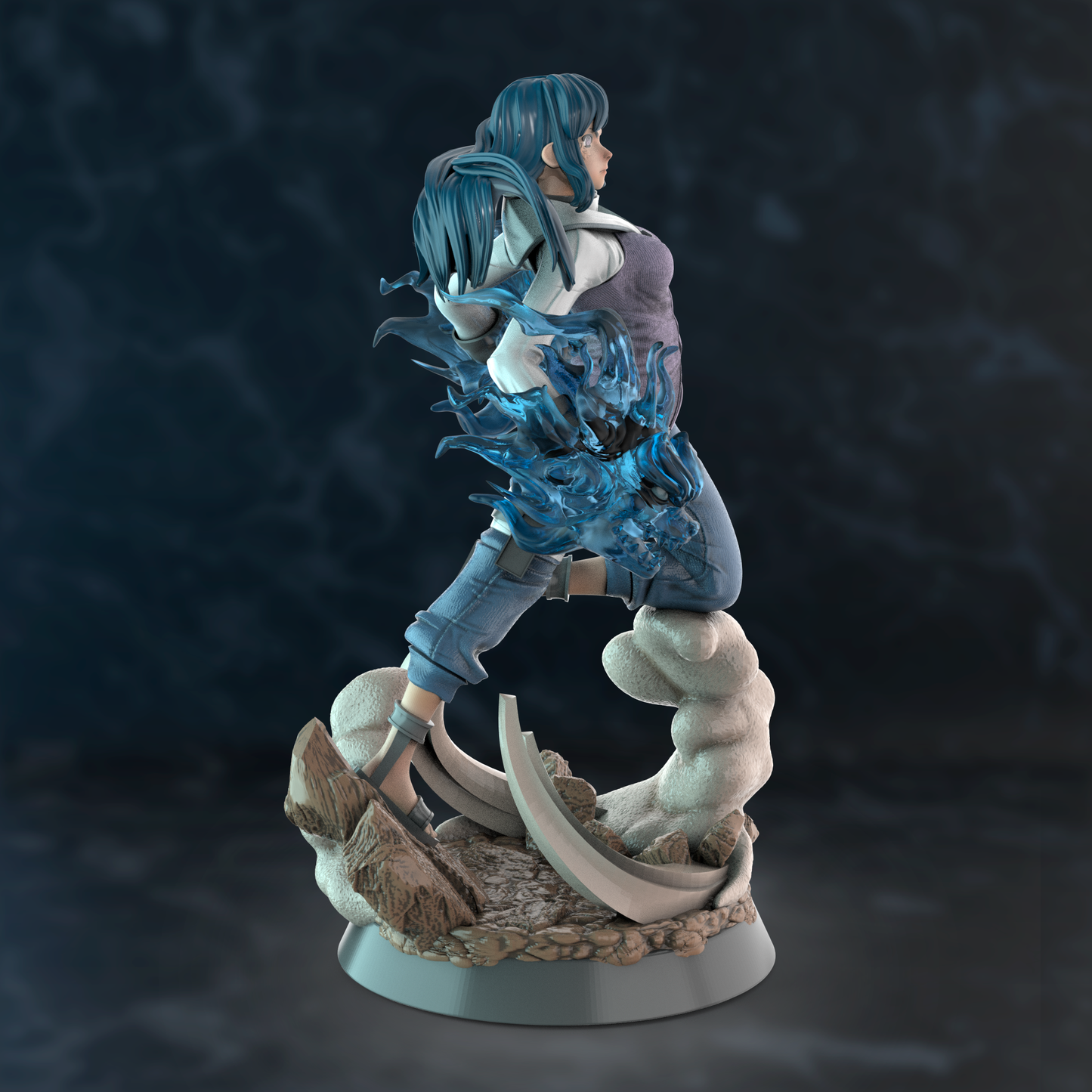 Hinata Hyuga Special Edition - Naruto - STL 3D Print Files - 3D Printed Garage Kit ガレージキット Resin Model Scale Figure フィギュア
