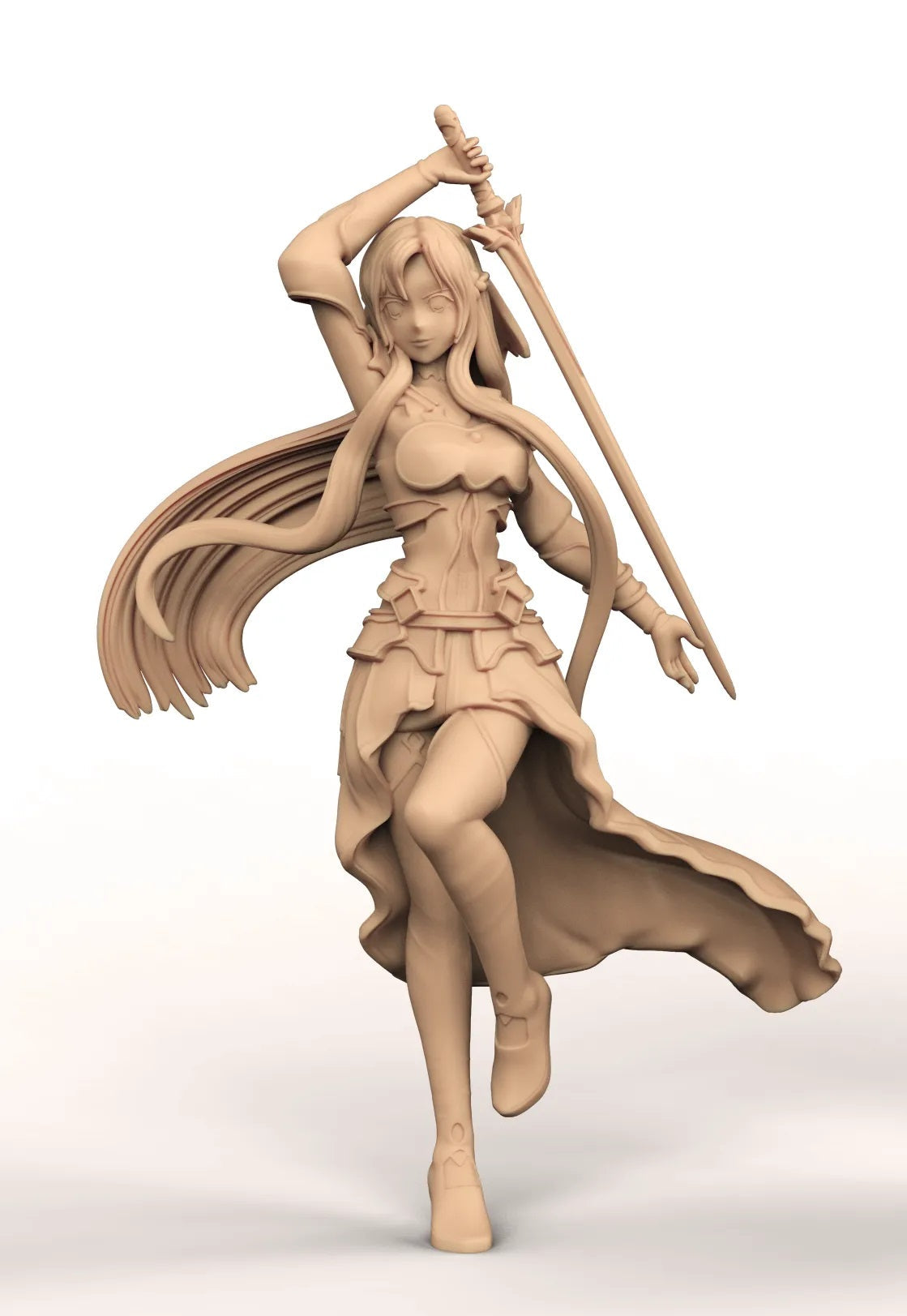 Yuuki Asuna Special Edition - Sword Art Online - STL 3D Print Files - 3D Printed Garage Kit ガレージキット Resin Model Scale Figure フィギュア