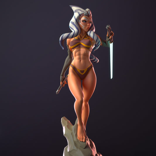 1470 Ahsoka Tano Special Edition - Star Wars - STL 3D Print Files - 3D Printed Garage Kit ガレージキット Resin Model Scale Figure フィギュア