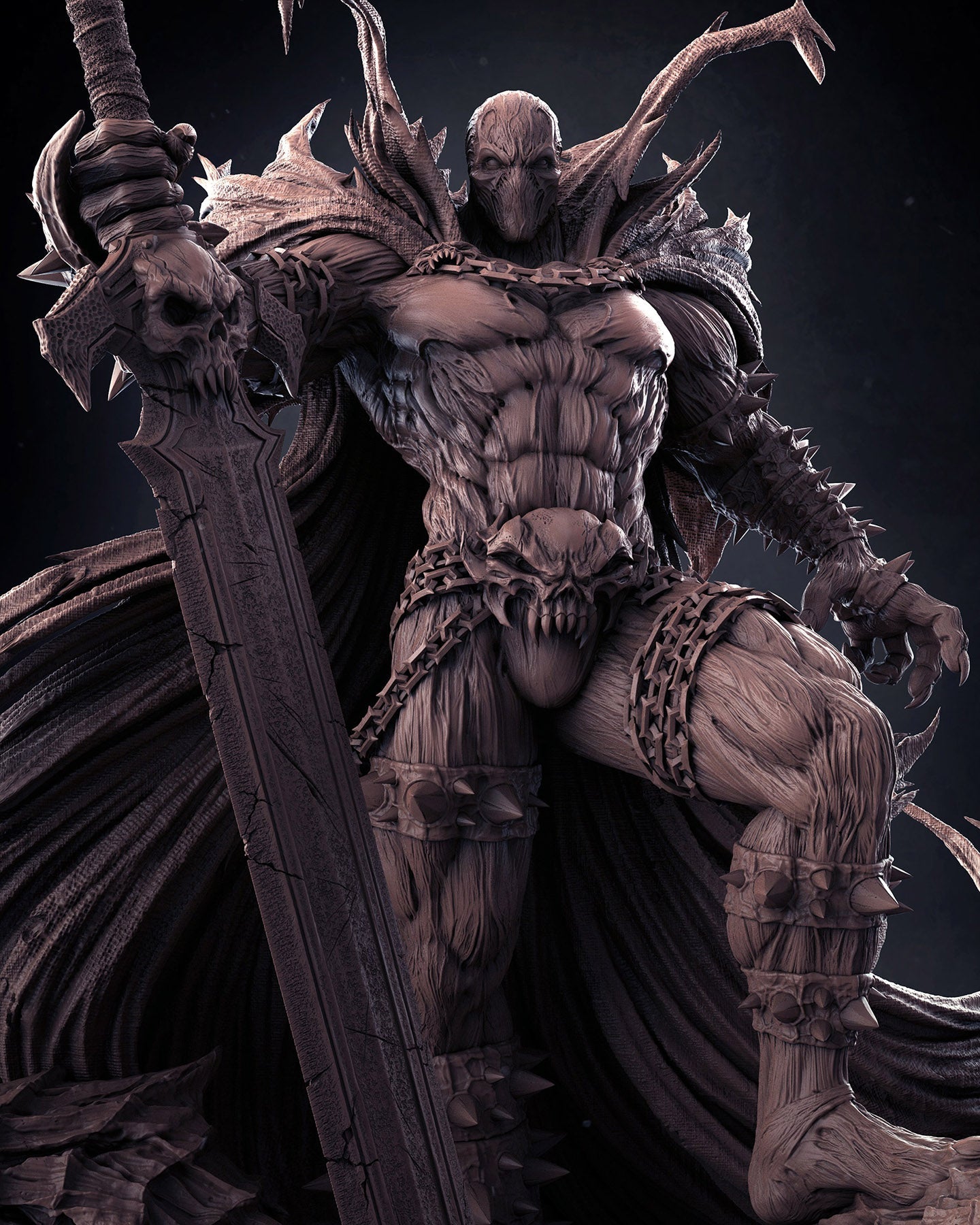 1359 Spawn - Al Simmons - STL 3D Print Files - 3D Printed Garage Kit ガレージキット Resin Model Scale Figure フィギュア