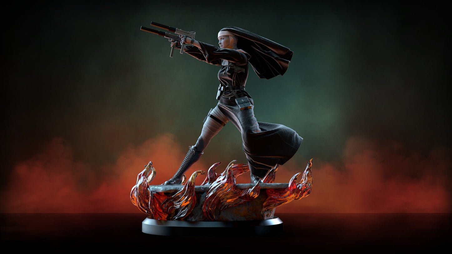 SISTER MARY Special Edition - STL 3D Print Files - 3D Printed Garage Kit ガレージキット Resin Model Scale Figure フィギュア