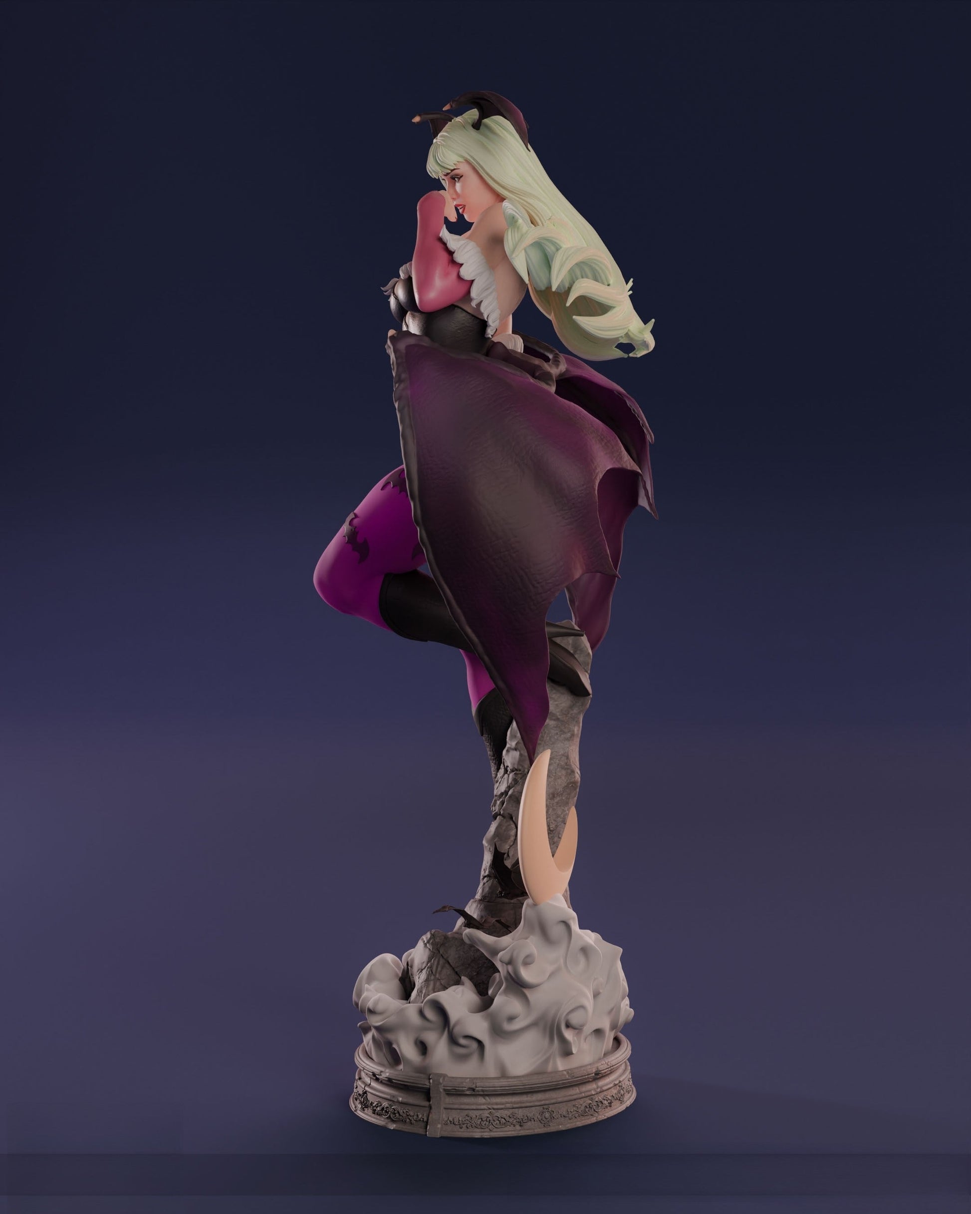1492 Morrigan Special Edition - Darkstalkers - STL 3D Print Files - 3D Printed Garage Kit ガレージキット Resin Model Scale Figure フィギュア
