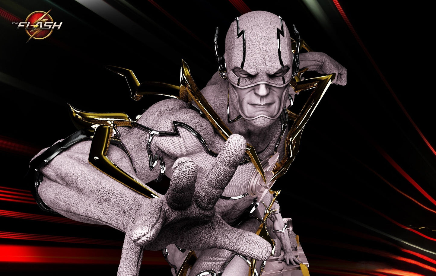 1352 The Flash - DC Comics - STL 3D Print Files - 3D Printed Garage Kit ガレージキット Resin Model Scale Figure フィギュア