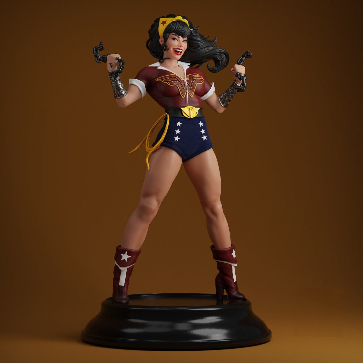 1339 Wonder Woman - DC Bombshells‎ - Diana of Themyscira - STL 3D Print Files - 3D Printed Garage Kit ガレージキット Resin Model Scale Figure フィギュア