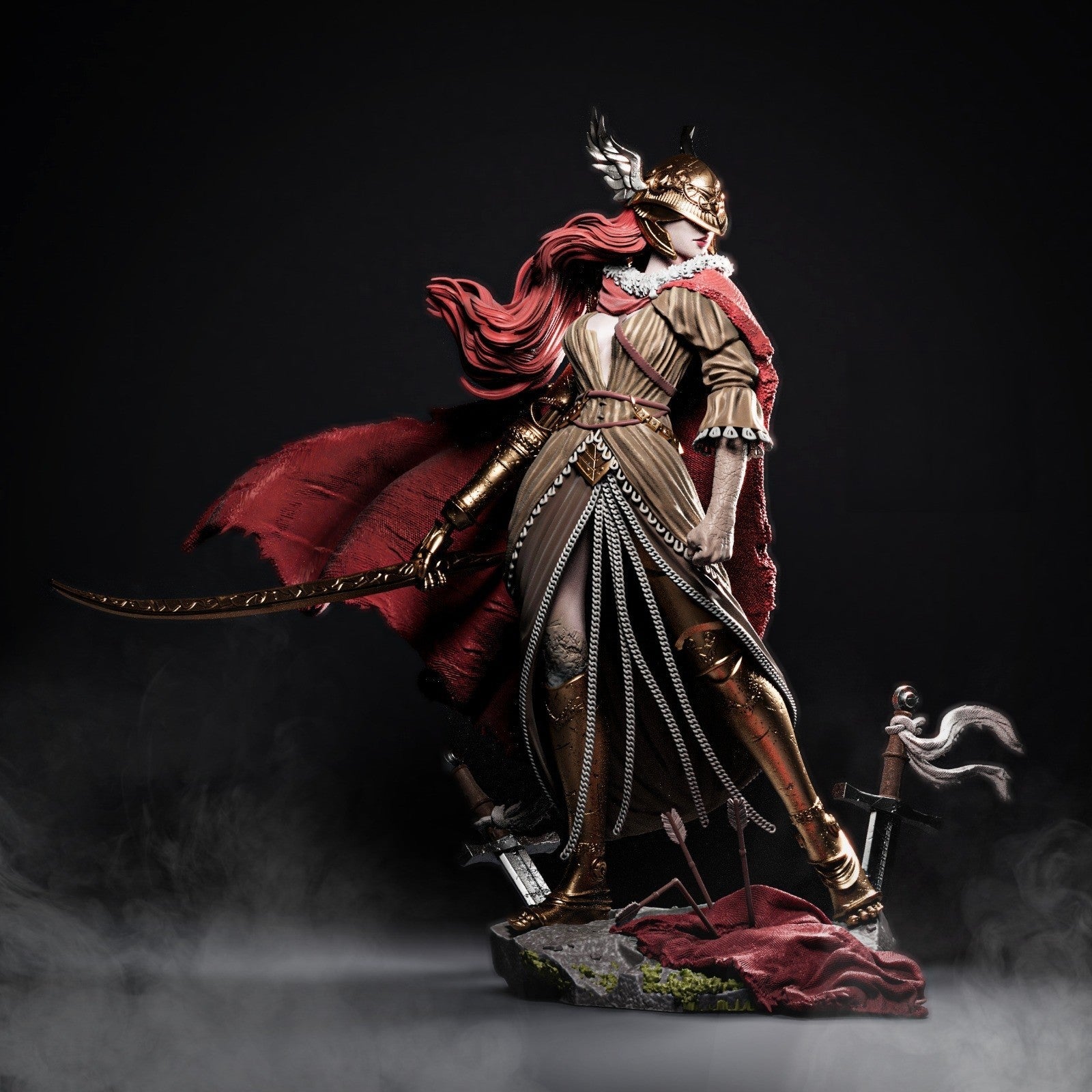 1418 Malenia - Elden Ring - STL 3D Print Files - 3D Printed Garage Kit ガレージキット Resin Model Scale Figure フィギュア