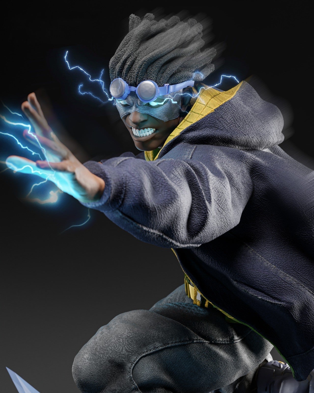 Static Shock - DC Comics 1/8 Scale - 3D Printed Garage Kit ガレージキット Resin Model Scale Figure フィギュア