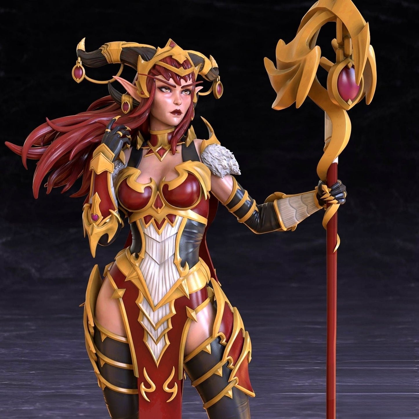 Alexstrasza Special Edition - World of Warcraft - STL 3D Print Files - 3D Printed Garage Kit ガレージキット Resin Model Scale Figure フィギュア