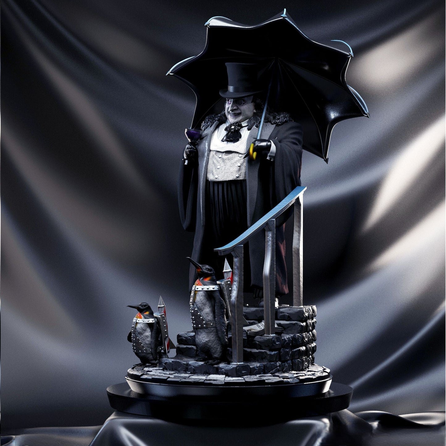 Penguin - Dany DeVito - Batman - STL 3D Print Files - 3D Printed Garage Kit ガレージキット Resin Model Scale Figure フィギュア