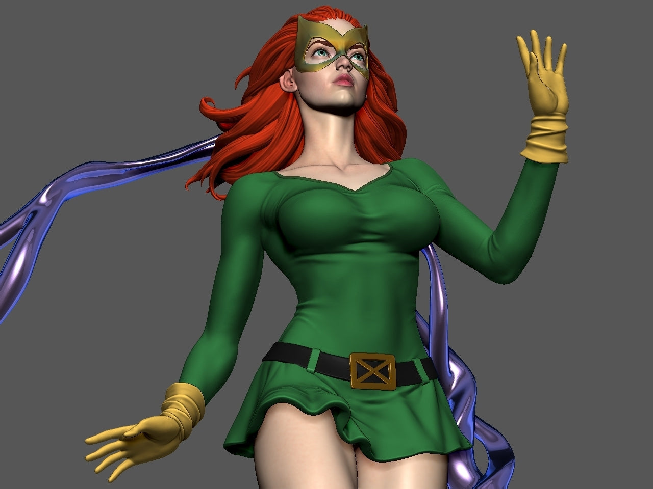 1394 Jean Grey Special Edition - X-men - STL 3D Print Files - 3D Printed Garage Kit ガレージキット Resin Model Scale Figure フィギュア