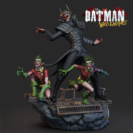 1385 Batman Who Laughs - Bruce Wayne - STL 3D Print Files - 3D Printed Garage Kit ガレージキット Resin Model Scale Figure フィギュア