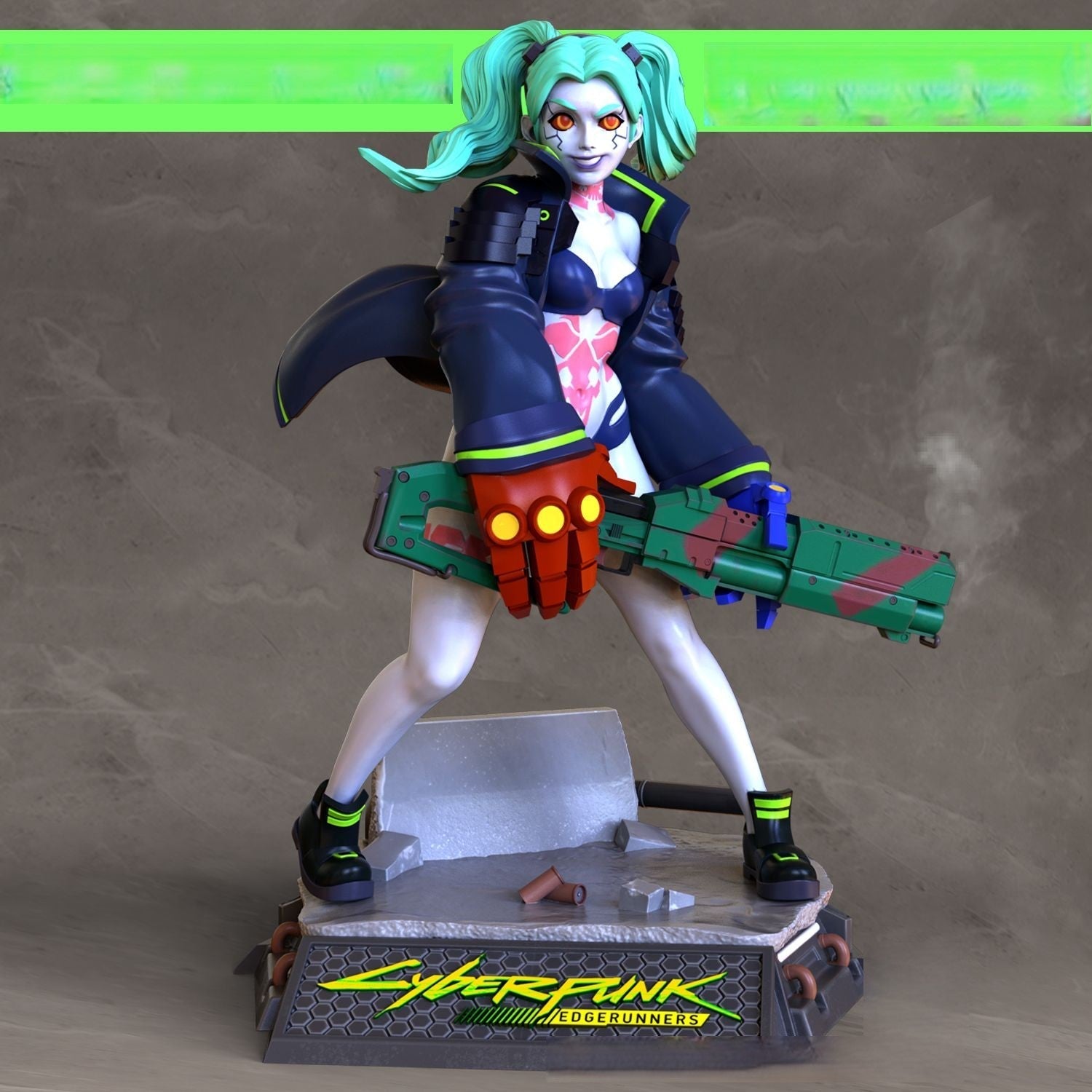 1837 Rebecca Special Edition - Cyberpunk - STL 3D Print Files - 3D Printed Garage Kit ガレージキット Resin Model Scale Figure フィギュア