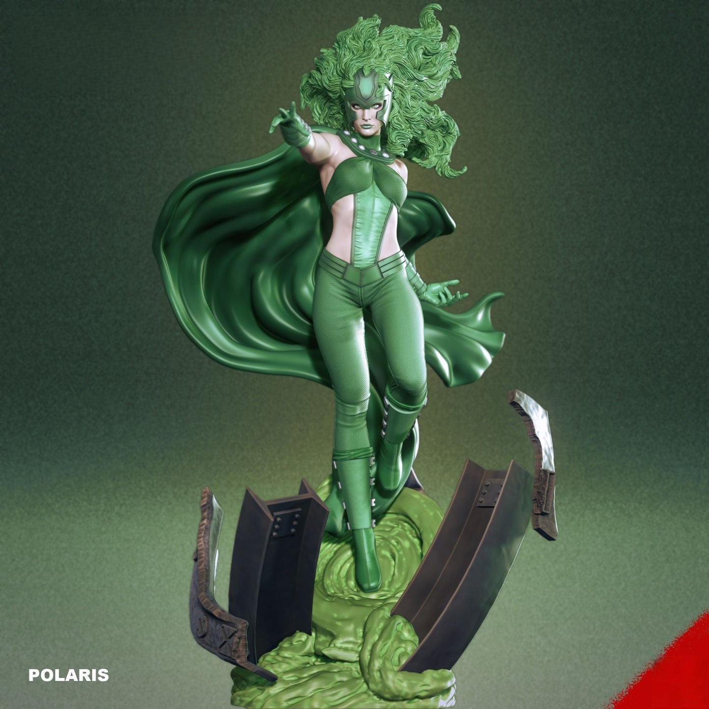 Polaris Special Edition - X-men - STL 3D Print Files - 3D Printed Garage Kit ガレージキット Resin Model Scale Figure フィギュア