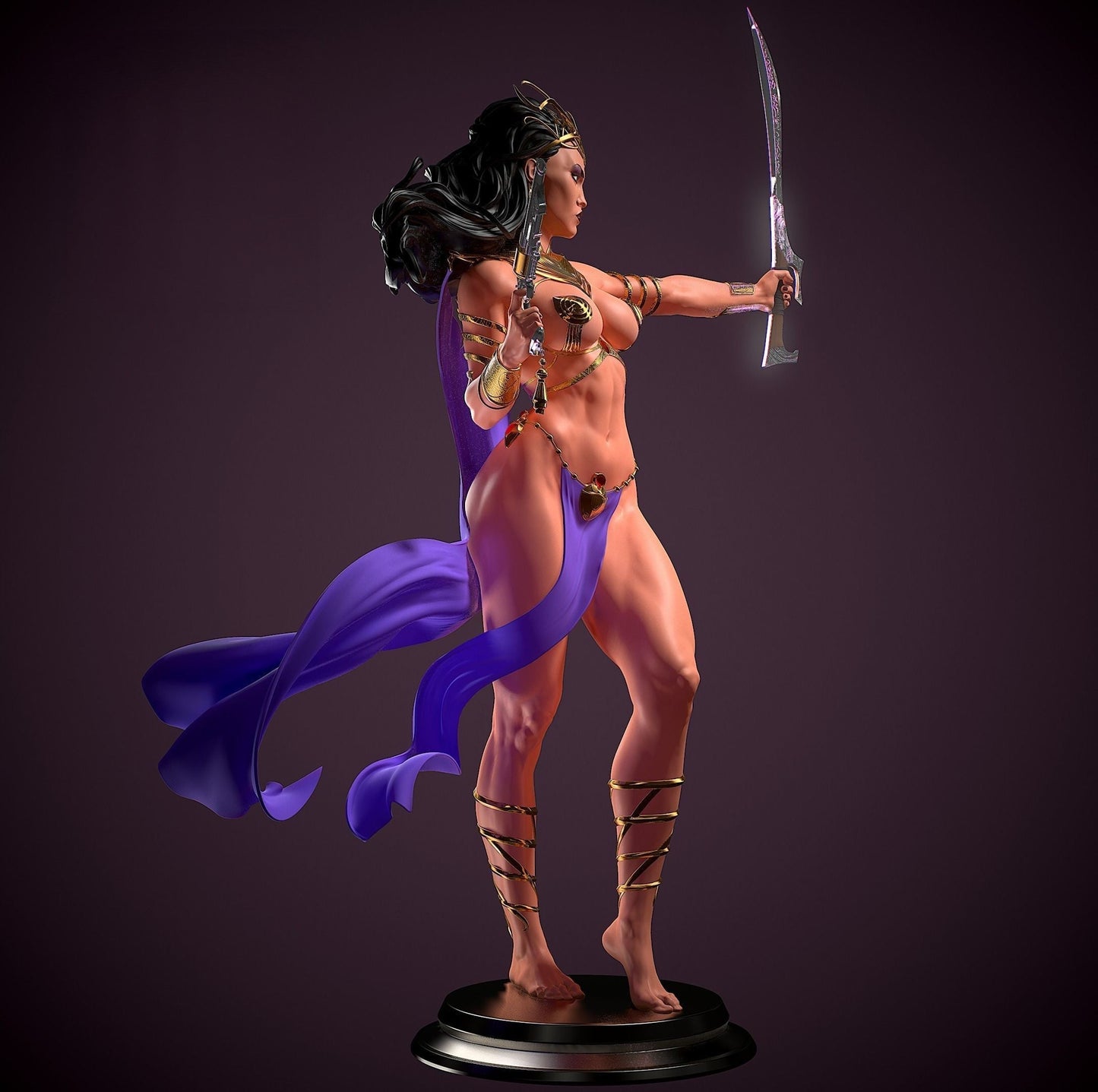 1332 Dejah Thoris Special Edition - STL 3D Print Files - 3D Printed Garage Kit ガレージキット Resin Model Scale Figure フィギュア