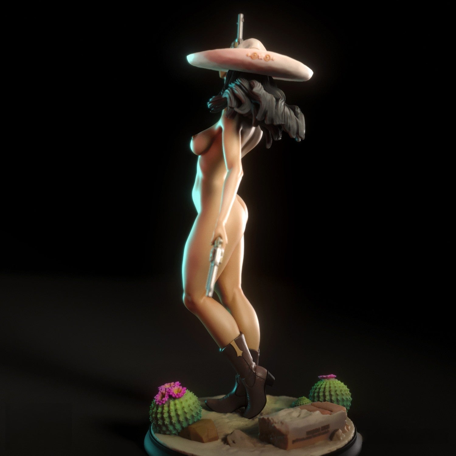 Daniela Special Edition - Mexican Gunslinger - STL 3D Print Files - 3D Printed Garage Kit ガレージキット Resin Model Scale Figure フィギュア