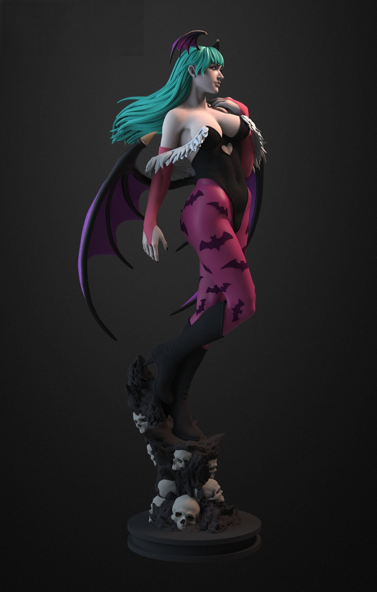 Morrigan Aensland Special Edition - Darkstalkers - STL 3D Print Files - 3D Printed Garage Kit ガレージキット Resin Model Scale Figure フィギュア