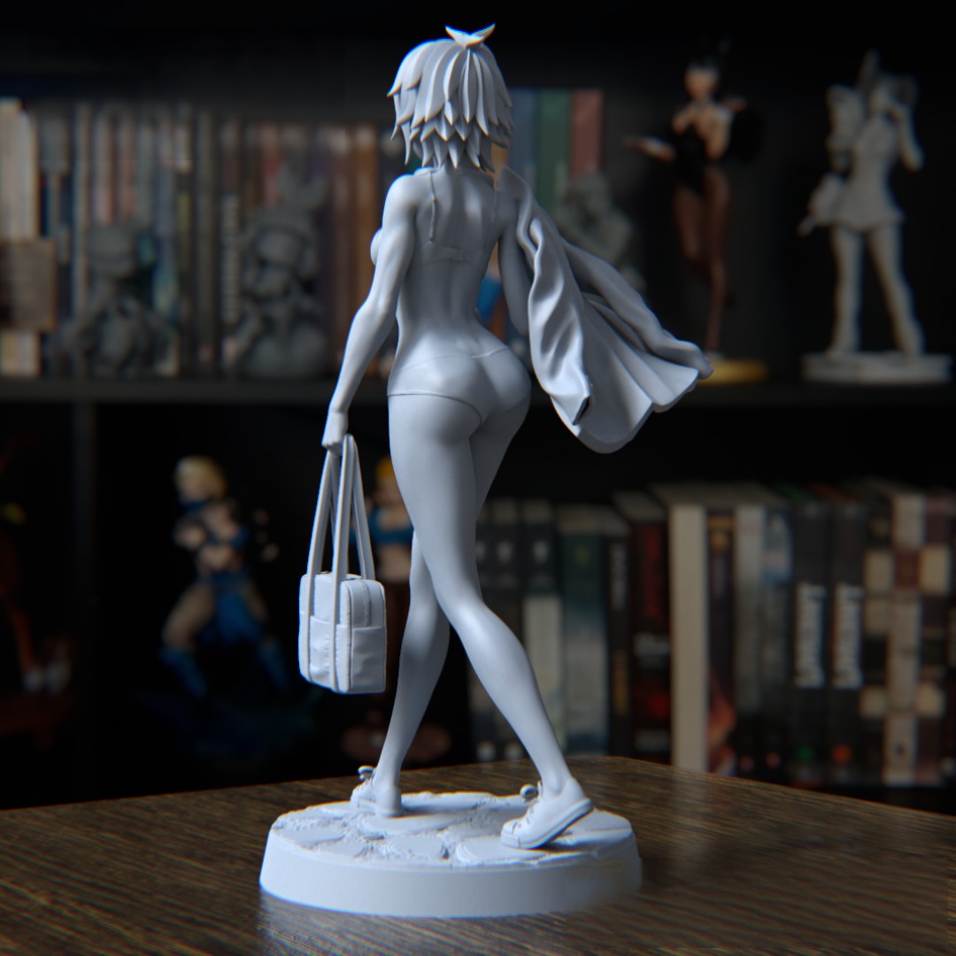 Tomo Chan Special Edition - Tomo-Chan Is a Girl! - STL 3D Print Files - 3D Printed Garage Kit ガレージキット Resin Model Scale Figure フィギュア