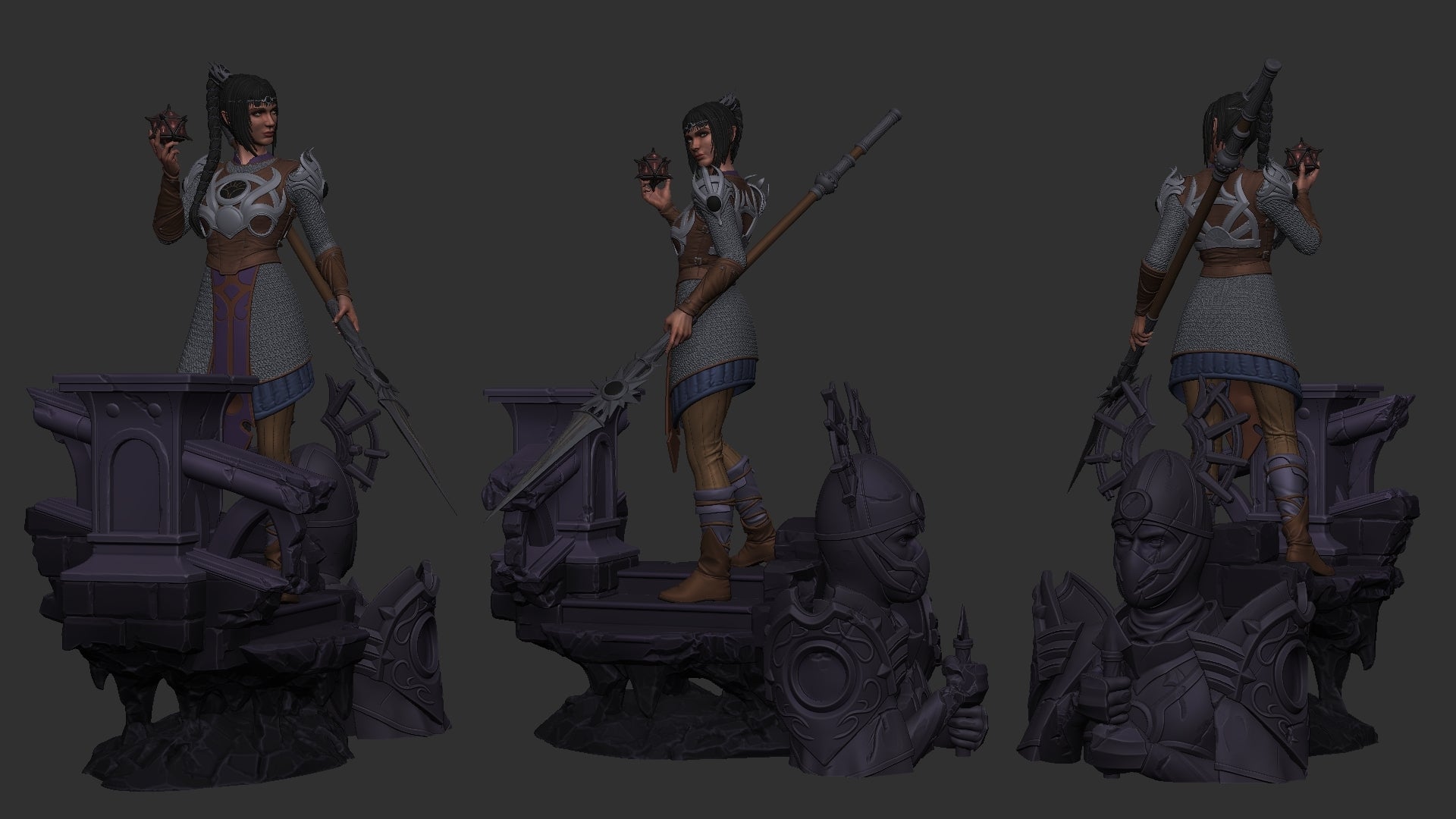 Shadowheart - Baldurs Gate 3 1/8 Scale - 3D Printed Garage Kit ガレージキット Resin Model Scale Figure フィギュア