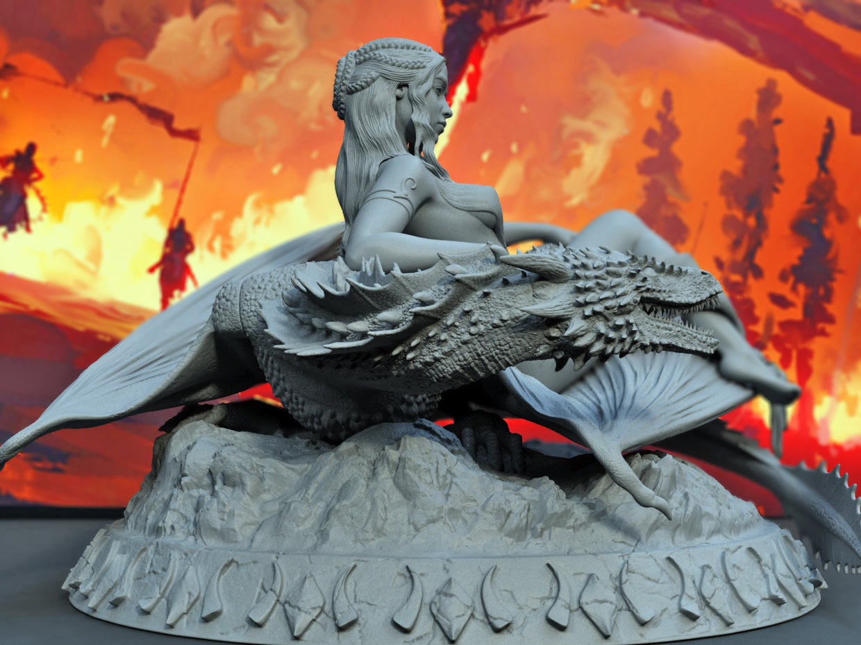 Daenerys Targaryen Special Edition - Game of Thrones - STL 3D Print Files - 3D Printed Garage Kit ガレージキット Resin Model Scale Figure フィギュア