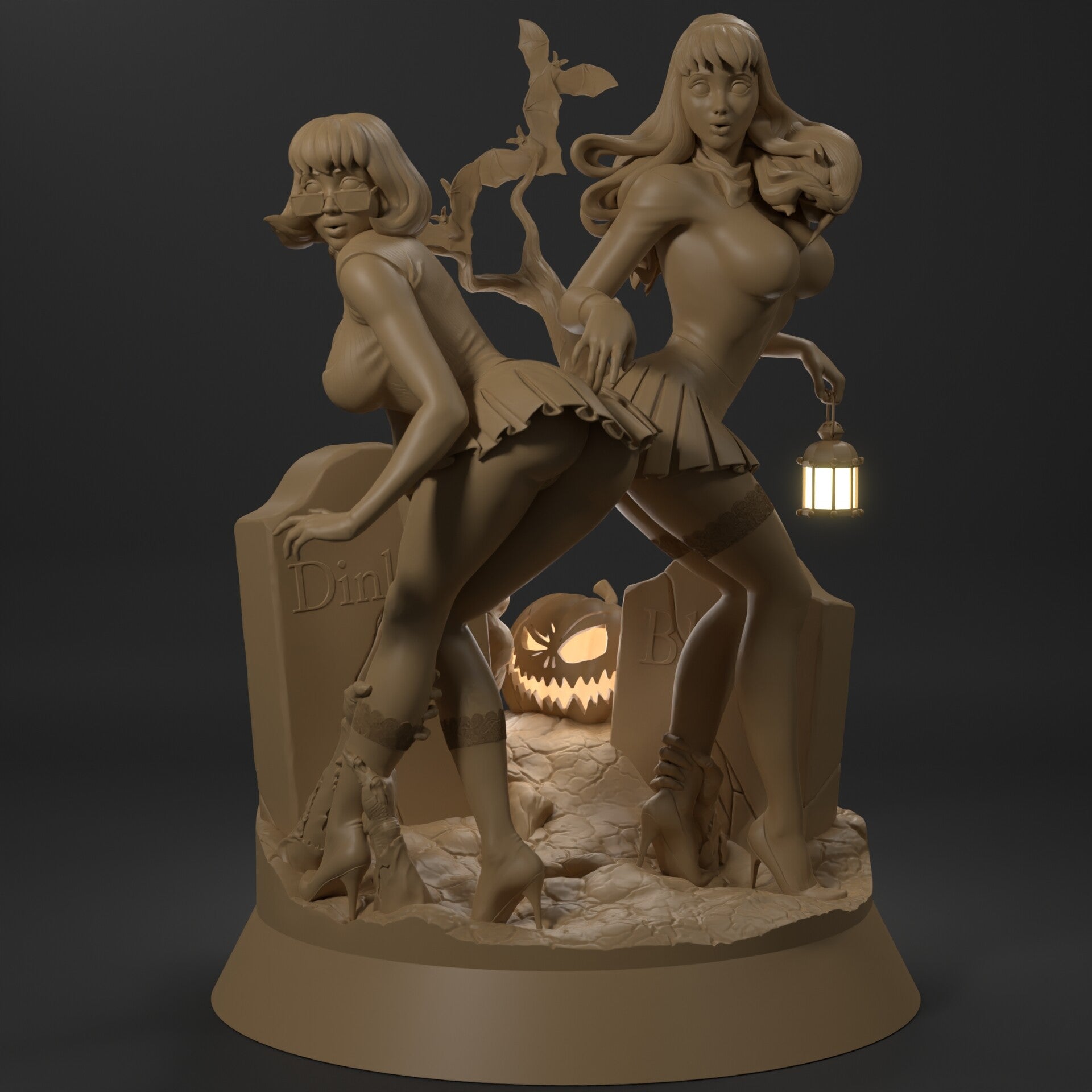 Daphne and Velma Special Edition - Scooby-Doo - STL 3D Print Files - 3D Printed Garage Kit ガレージキット Resin Model Scale Figure フィギュア