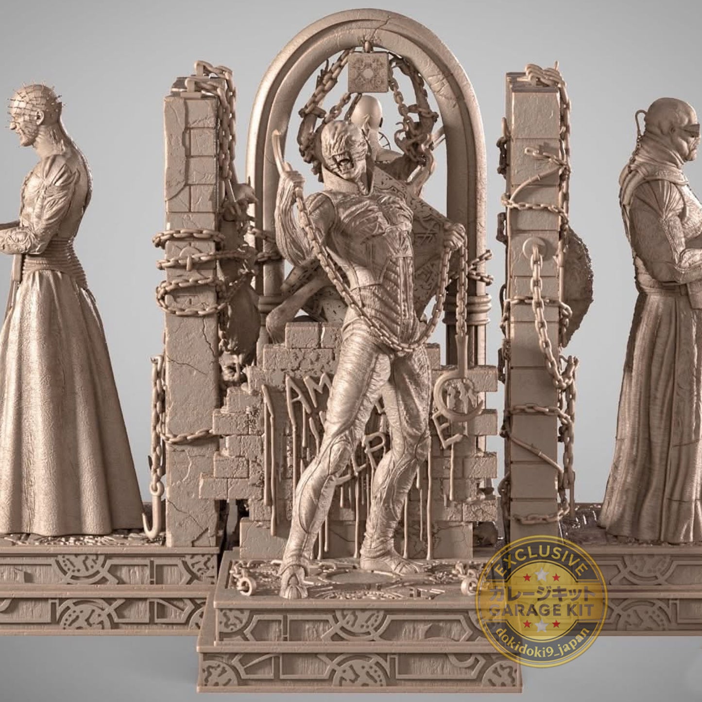 Hellraiser Horror Resin Garage Kit – Complete Pinheads | Unpainted 3D Printed Resin Model