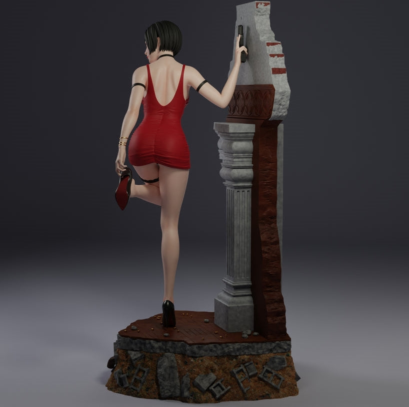 Ada Wong Special Edition - Resident Evil - STL 3D Print Files - 3D Printed Garage Kit ガレージキット Resin Model Scale Figure フィギュア