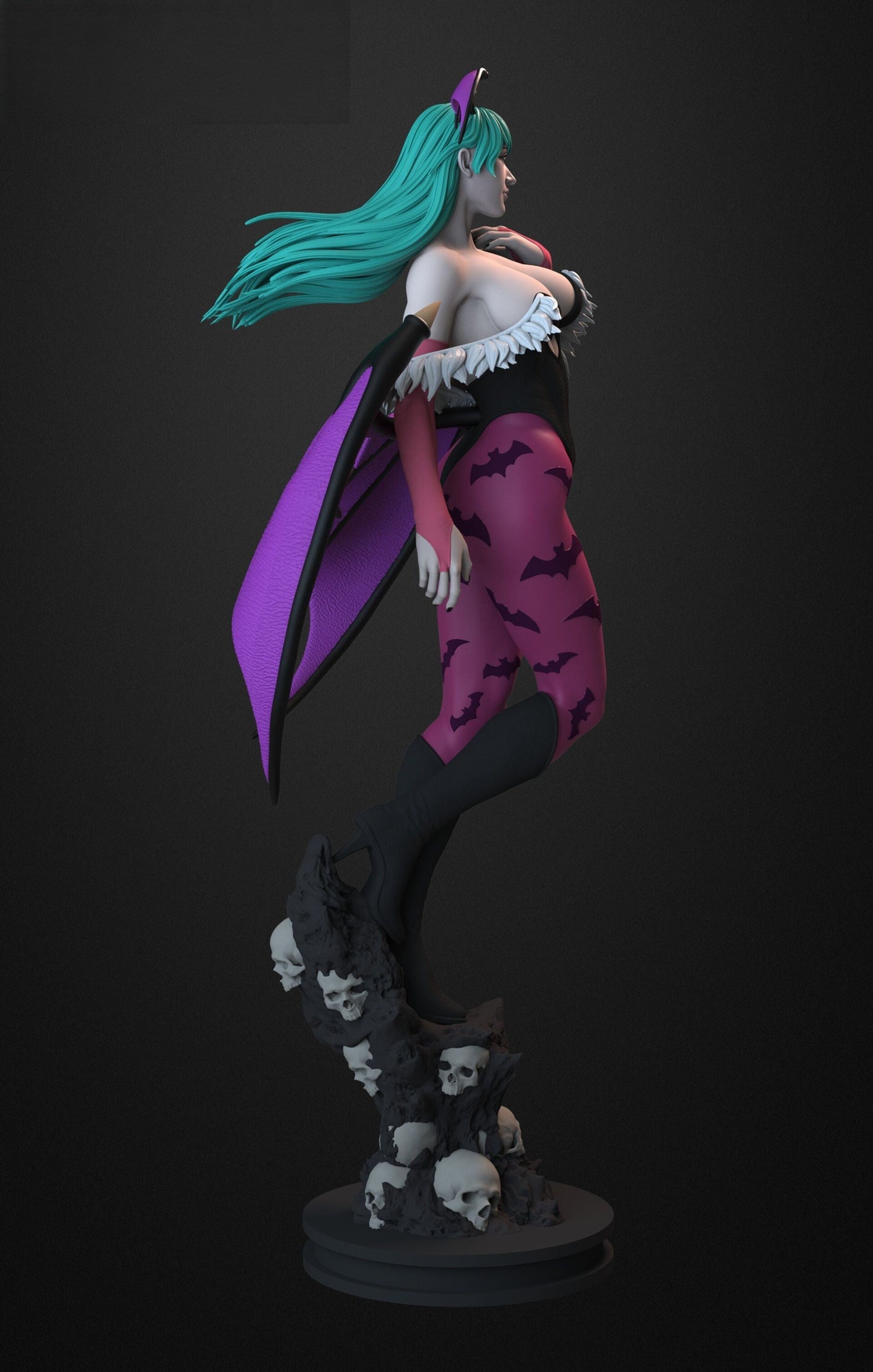 Morrigan Aensland Special Edition - Darkstalkers - STL 3D Print Files - 3D Printed Garage Kit ガレージキット Resin Model Scale Figure フィギュア