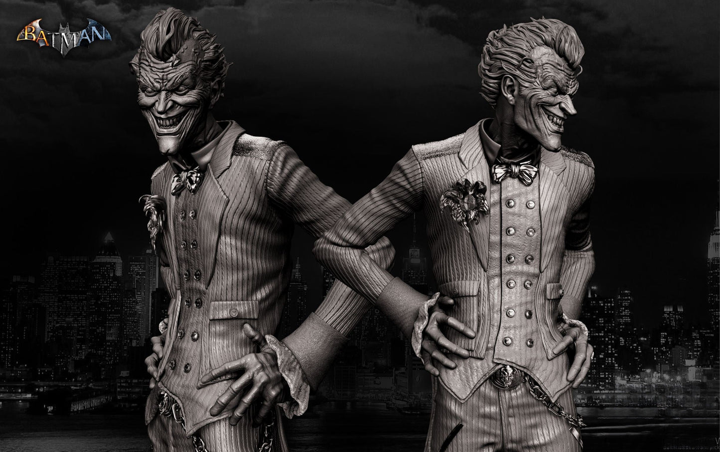 The Joker - Batman - Arkham Knight - STL 3D Print Files - 3D Printed Garage Kit ガレージキット Resin Model Scale Figure フィギュア