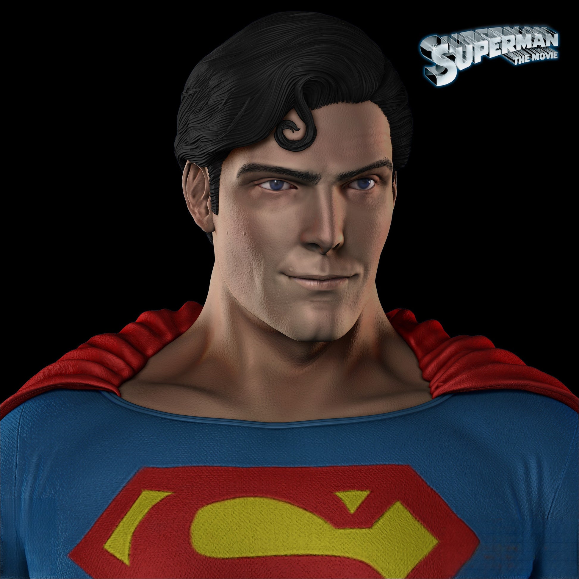 Superman - Christopher Reeve - STL 3D Print Files - 3D Printed Garage Kit ガレージキット Resin Model Scale Figure フィギュア