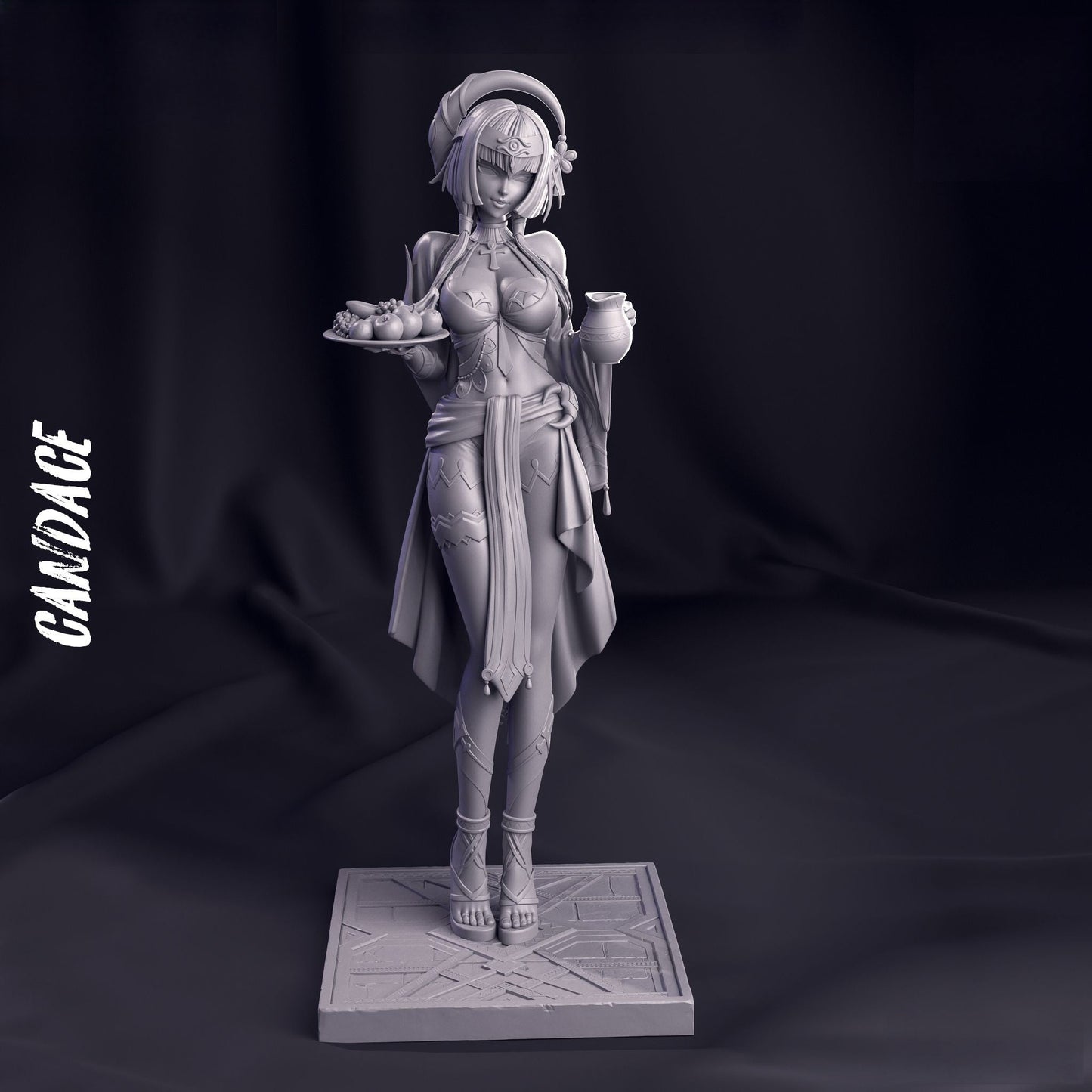 Candace - Genshin Impact - STL 3D Print Files - 3D Printed Garage Kit ガレージキット Resin Model Scale Figure フィギュア