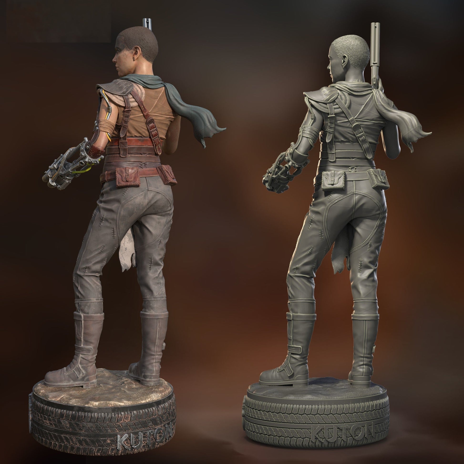 Furiosa - Mad Max: Fury Road 1/8 Scale - 3D Printed Garage Kit ガレージキット Resin Model Scale Figure フィギュア