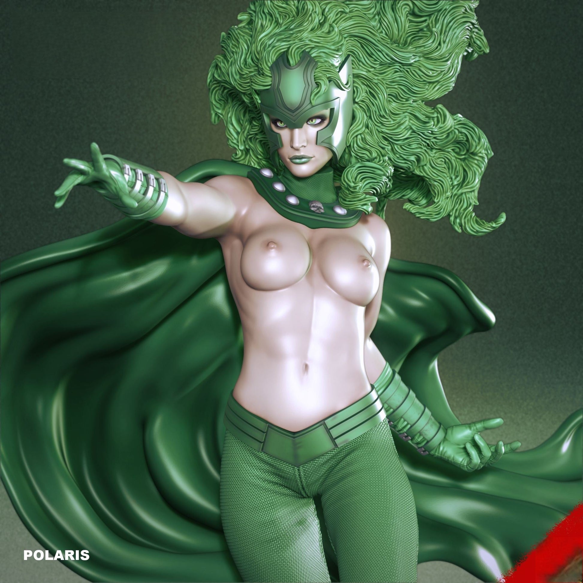 Polaris Special Edition - X-men - STL 3D Print Files - 3D Printed Garage Kit ガレージキット Resin Model Scale Figure フィギュア