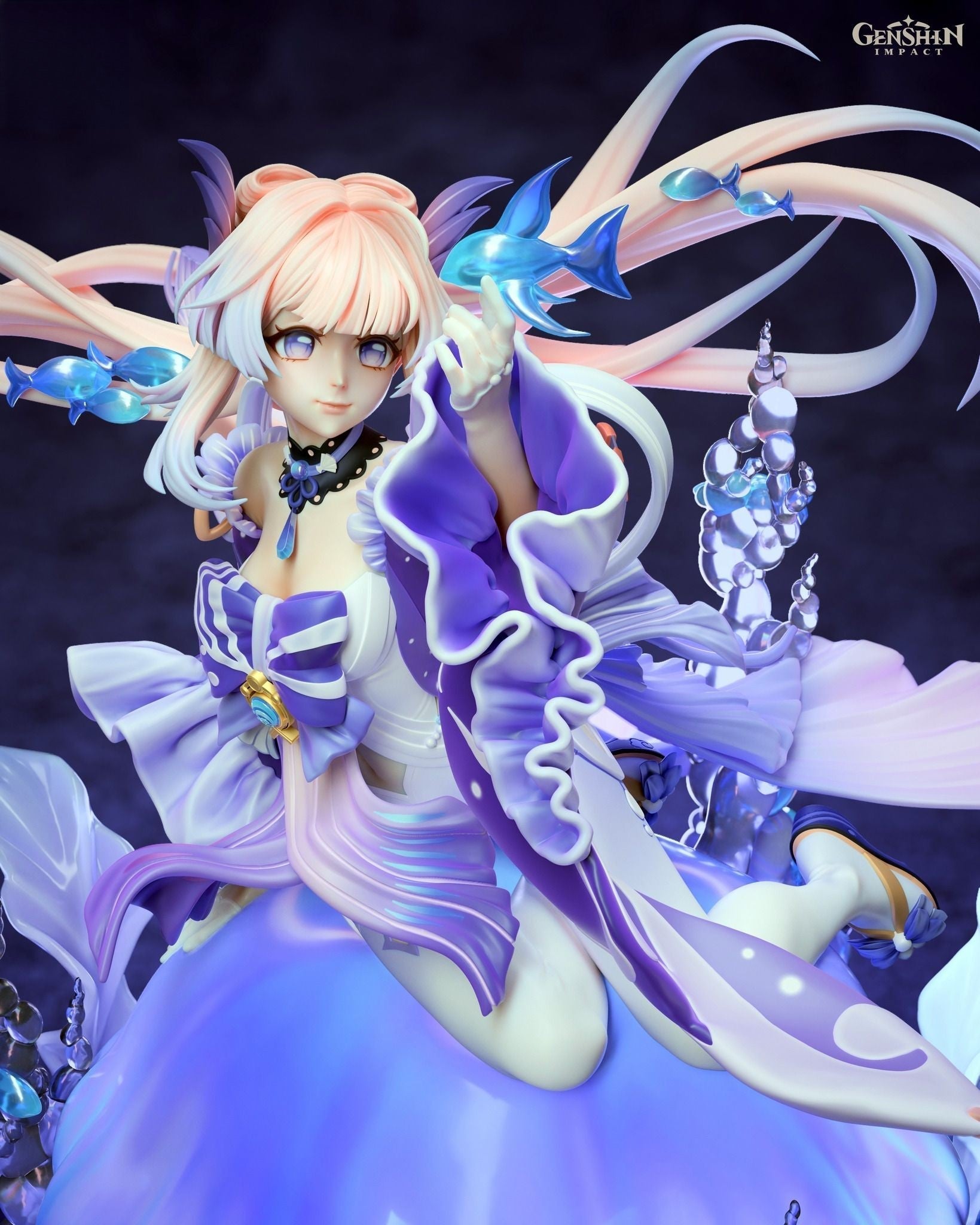 1323 Sangonomiya Kokomi - Genshin Impact - STL 3D Print Files - 3D Printed Garage Kit ガレージキット Resin Model Scale Figure フィギュア