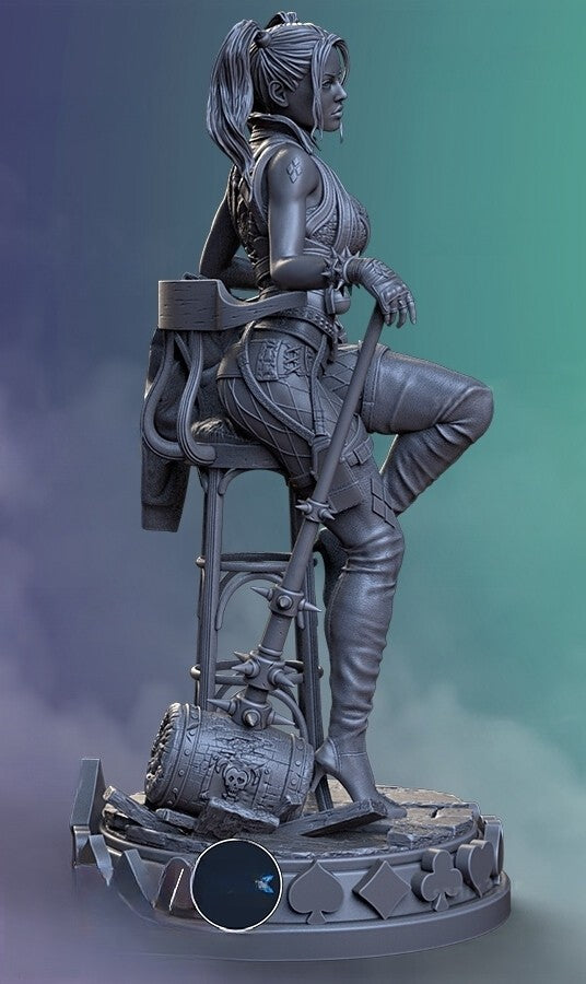 1572 Harley Quinn - DC Comics - STL 3D Print Files - 3D Printed Garage Kit ガレージキット Resin Model Scale Figure フィギュア