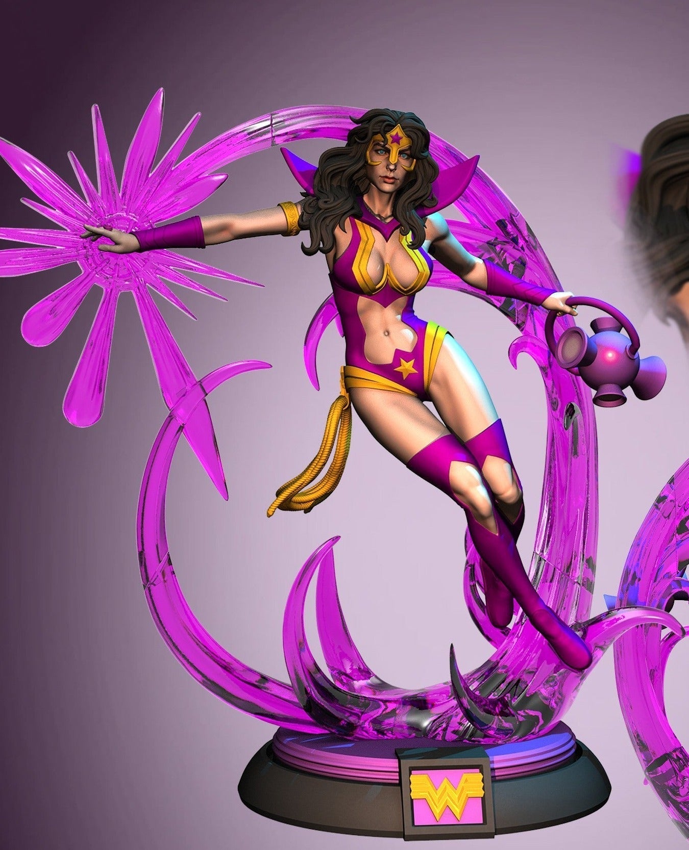 Star Sapphire Wonder Woman - DC Comics - STL 3D Print Files - 3D Printed Garage Kit ガレージキット Resin Model Scale Figure フィギュア
