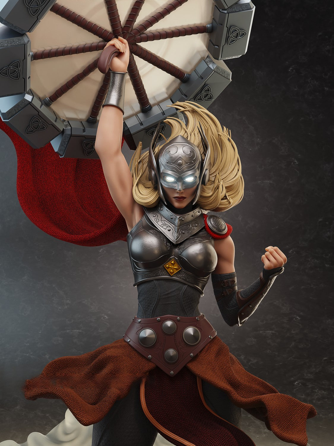 Lady Thor Special Edition - Jane Foster - STL 3D Print Files - 3D Printed Garage Kit ガレージキット Resin Model Scale Figure フィギュア