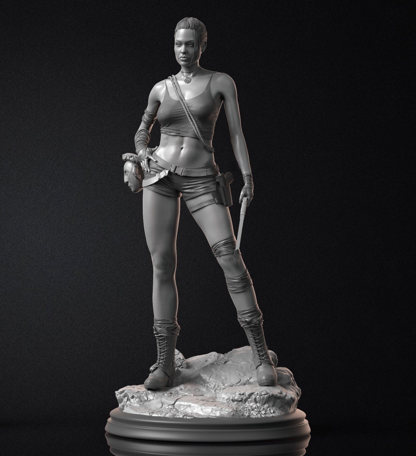 1437 Lara Croft Special Edition - Angelina Jolie - STL 3D Print Files - 3D Printed Garage Kit ガレージキット Resin Model Scale Figure フィギュア