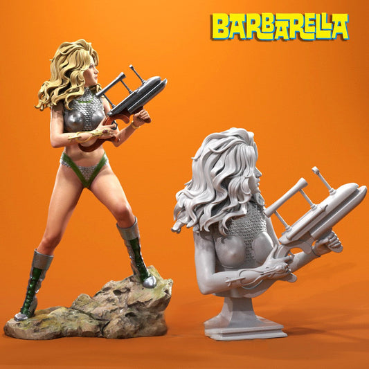 Barbarella Special Edition - STL 3D Print Files - 3D Printed Garage Kit ガレージキット Resin Model Scale Figure フィギュア
