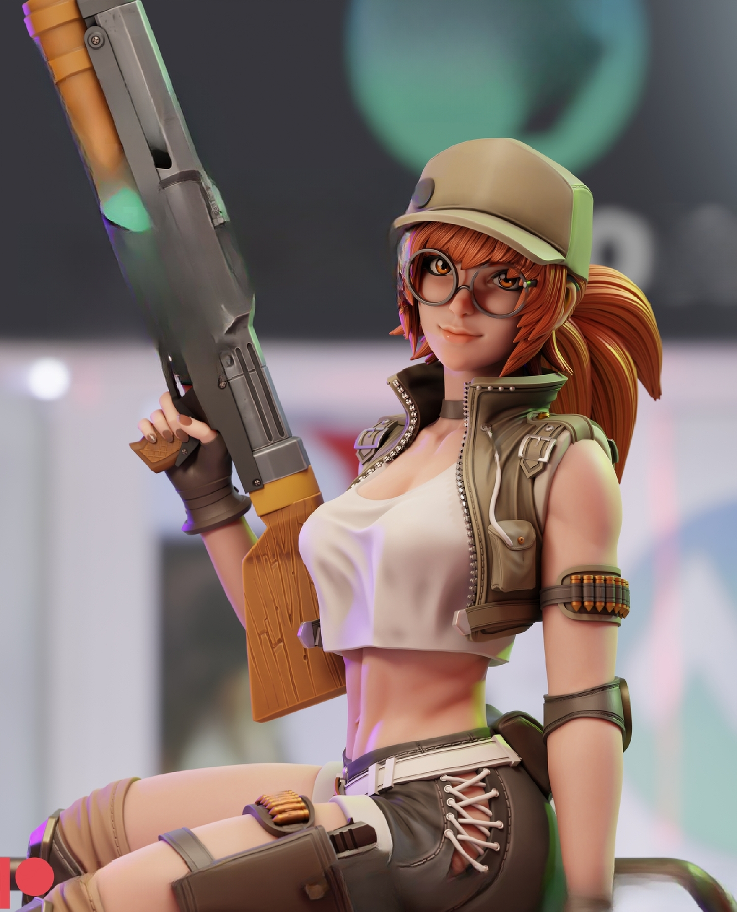 Fio Special Edition - Metal Slug - STL 3D Print Files - 3D Printed Garage Kit ガレージキット Resin Model Scale Figure フィギュア