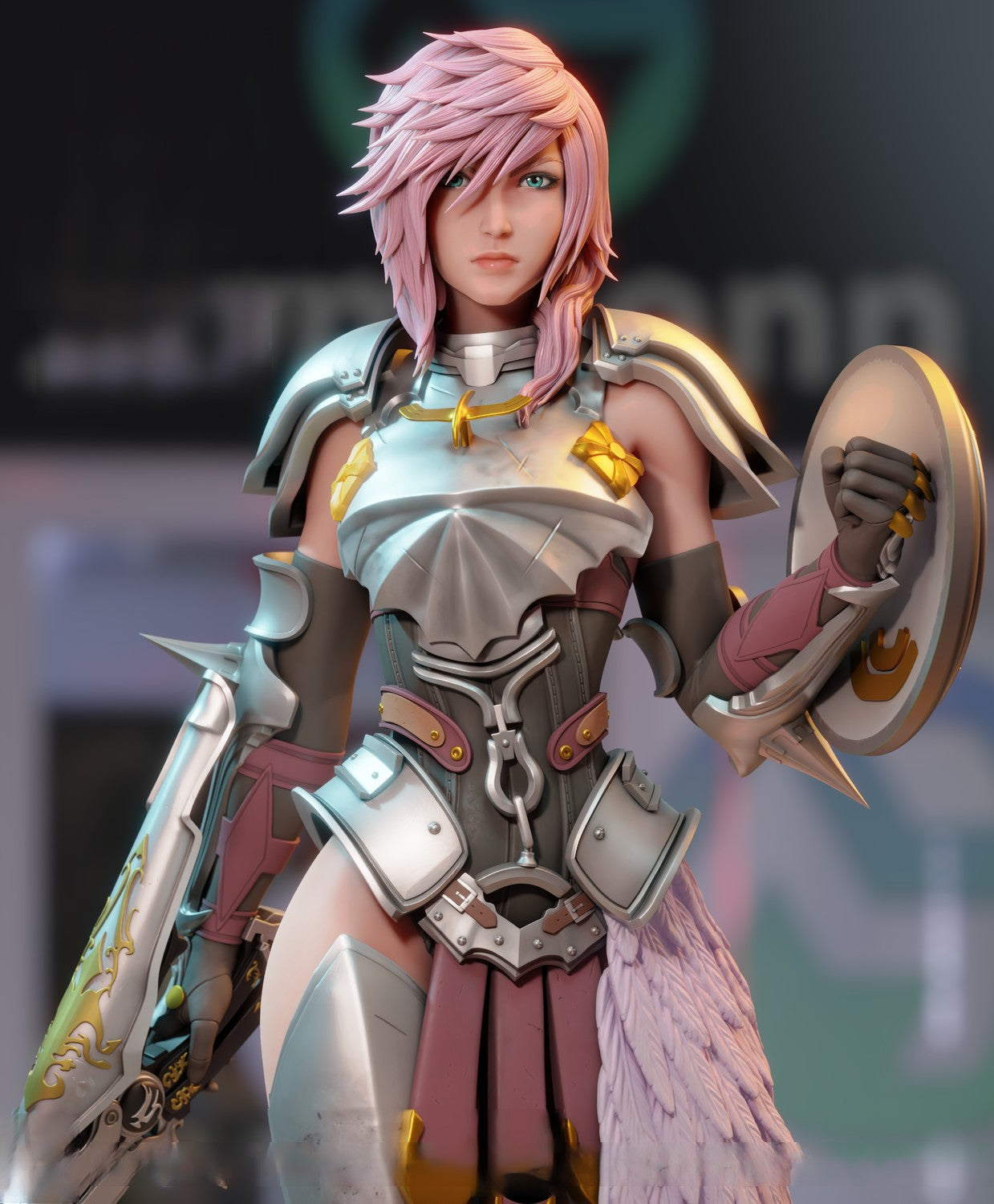 Lightning Special Edition - Final Fantasy - STL 3D Print Files - 3D Printed Garage Kit ガレージキット Resin Model Scale Figure フィギュア