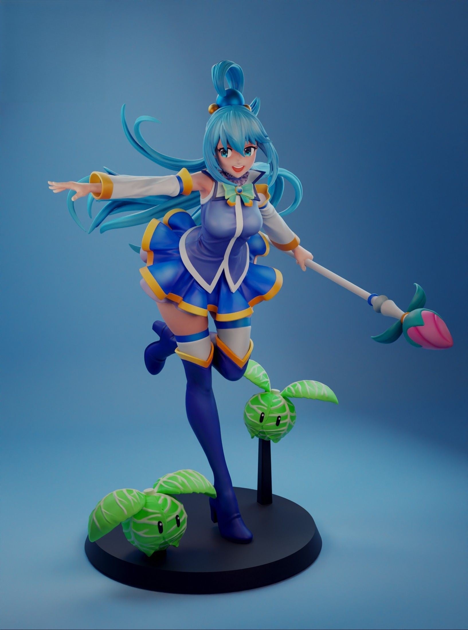 Aqua Special Edition - Goddess of Water - 3D Printed Garage Kit ガレージキット Resin Model Scale Figure フィギュア