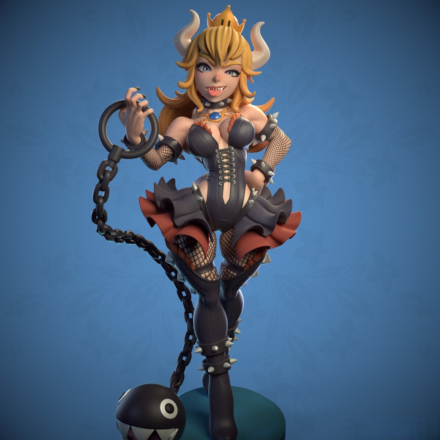 Bowsette Special Edition - Super Mario - STL 3D Print Files - 3D Printed Garage Kit ガレージキット Resin Model Scale Figure フィギュア