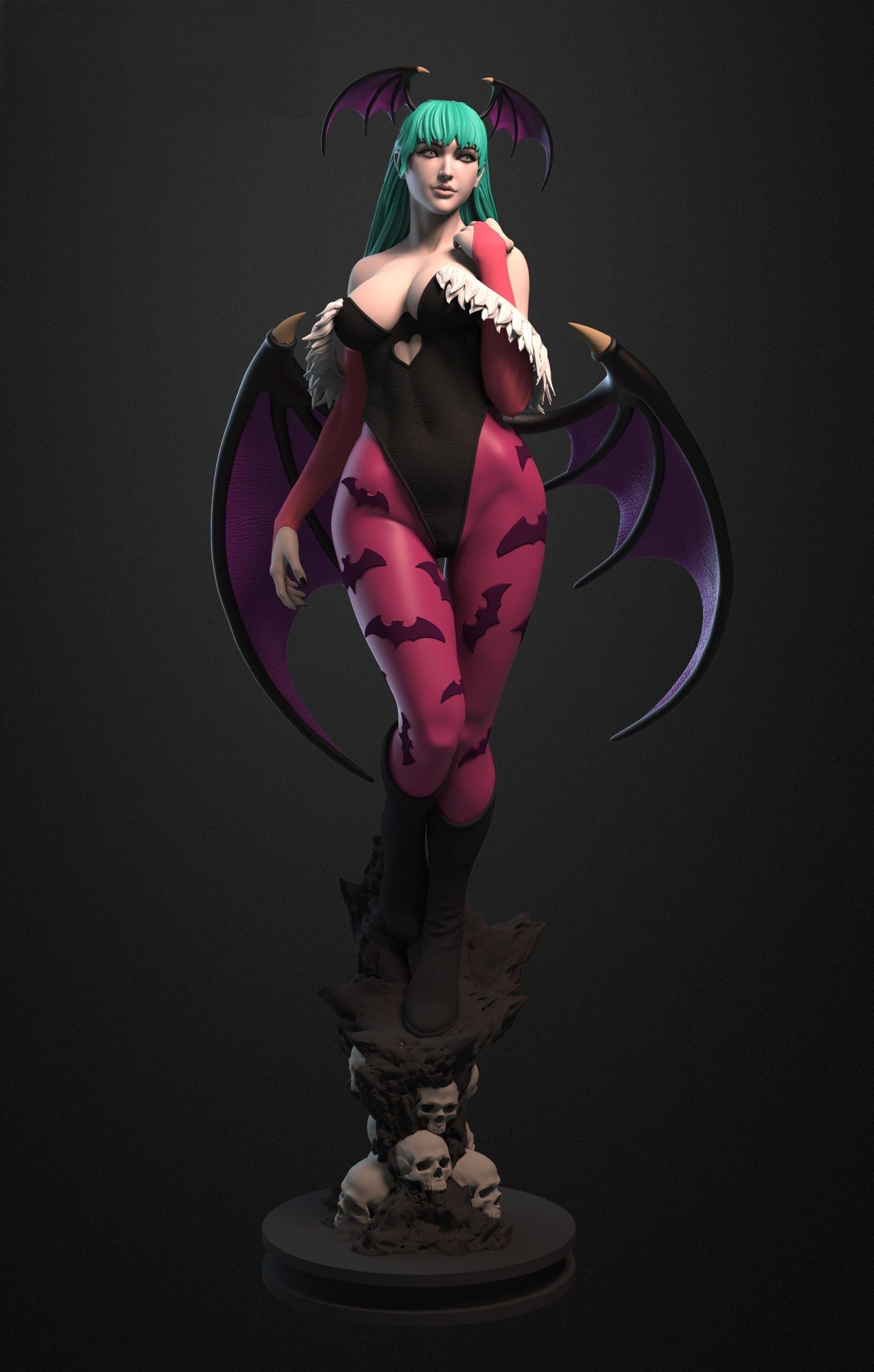 Morrigan Aensland Special Edition - Darkstalkers - STL 3D Print Files - 3D Printed Garage Kit ガレージキット Resin Model Scale Figure フィギュア