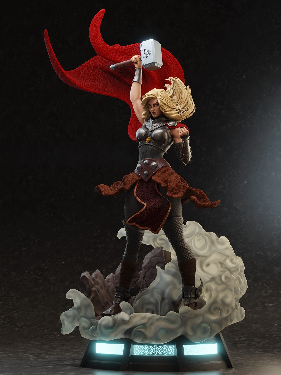 Lady Thor Special Edition - Jane Foster - STL 3D Print Files - 3D Printed Garage Kit ガレージキット Resin Model Scale Figure フィギュア
