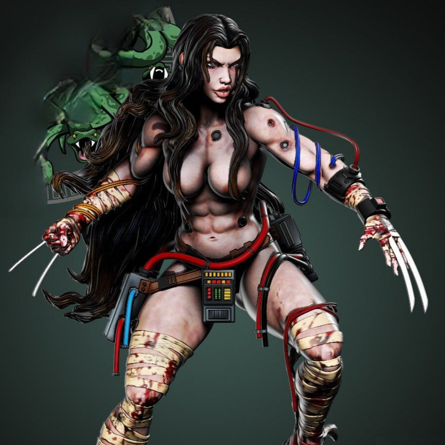 1335 X-23 Special Edition - X-men - STL 3D Print Files - 3D Printed Garage Kit ガレージキット Resin Model Scale Figure フィギュア