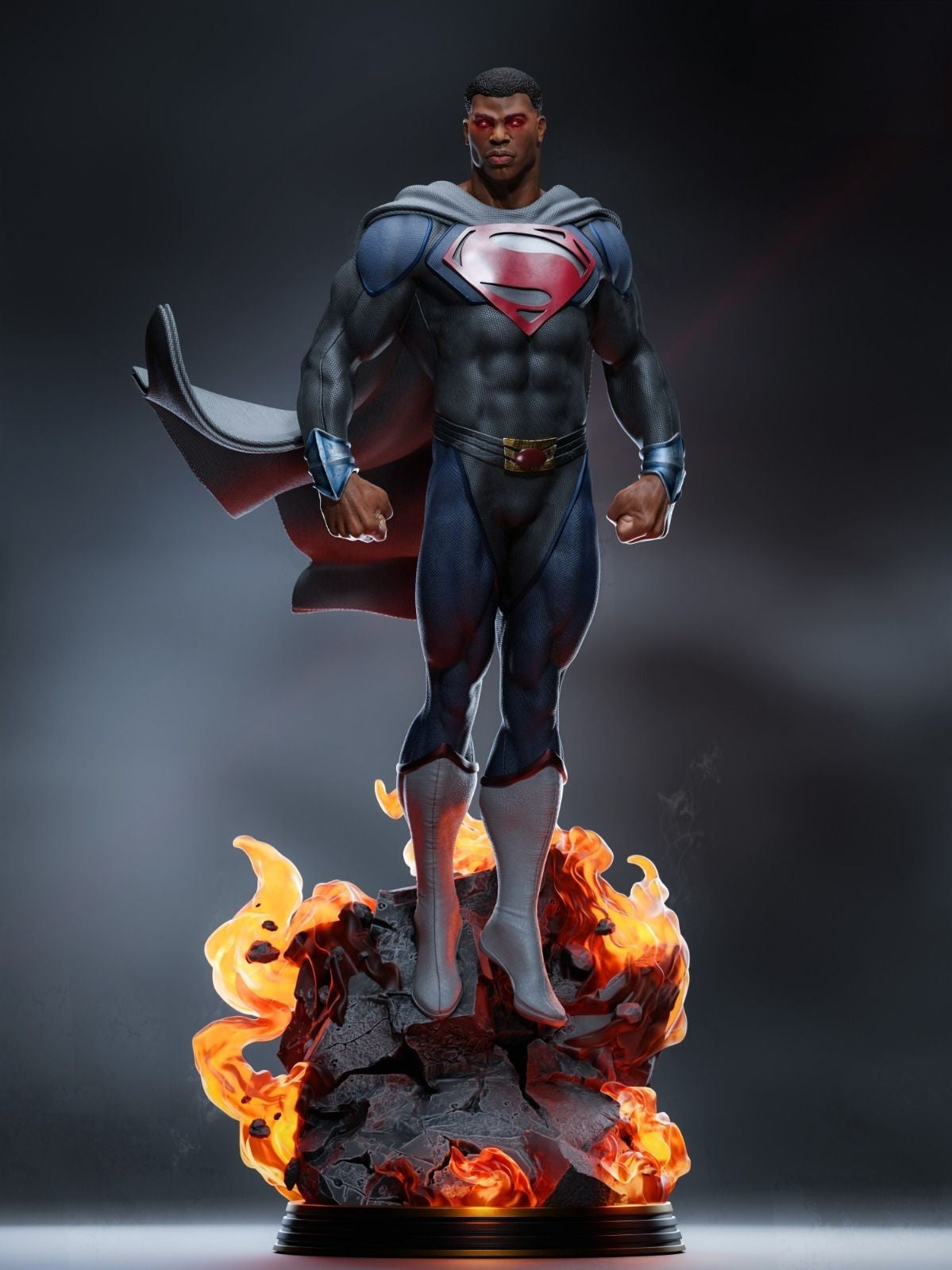 Val-Zod -Black Superman - DC Comics - STL 3D Print Files - 3D Printed Garage Kit ガレージキット Resin Model Scale Figure フィギュア