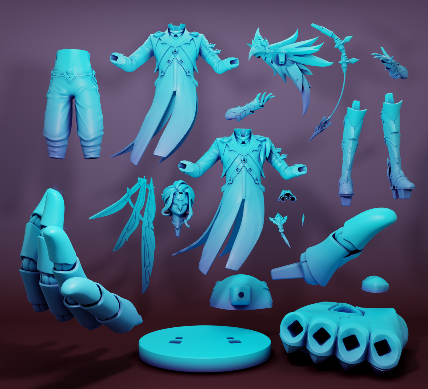 Dottore - Genshin Impact - STL 3D Print Files - 3D Printed Garage Kit ガレージキット Resin Model Scale Figure フィギュア