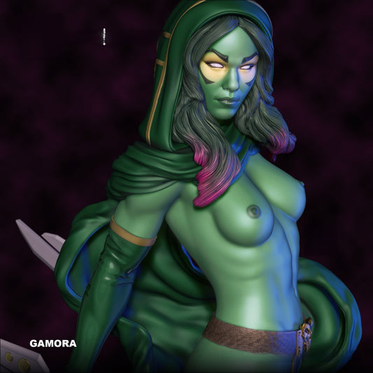Gamora Special Edition - Guardians of the Galaxy - STL 3D Print Files - 3D Printed Garage Kit ガレージキット Resin Model Scale Figure フィギュア