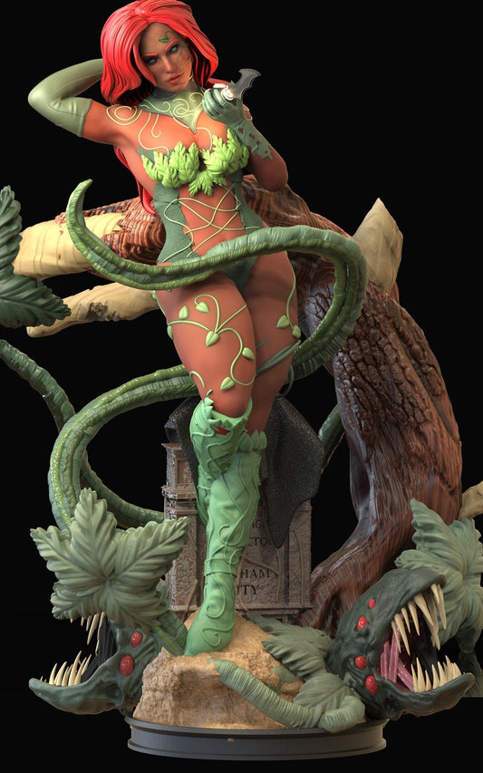 Poison Ivy Origin - DC Comic 1/8 Scale - 3D Printed Garage Kit ガレージキット Resin Model Scale Figure フィギュア